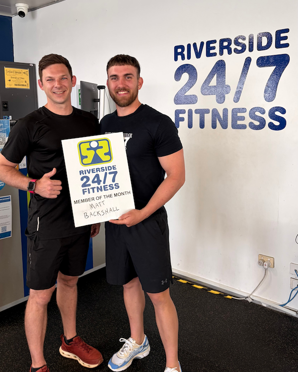riverside gym ballina - member of the month award